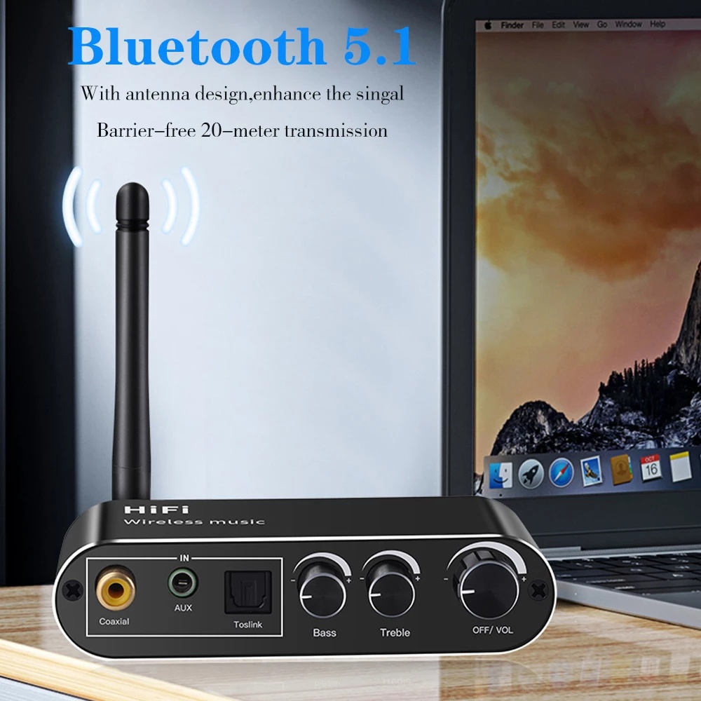 Bộ Thiết Bị Nhận Tín Hiệu Âm Thanh Bluetooth 5.1 Giắc Cắm 3.5 Mm Aux Không Dây Chuyên Dụng