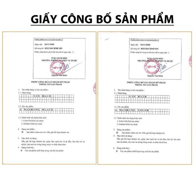 Dầu gội phủ bạc Sin Hair nhân sâm Nhật Bản - tóc đen nâu đều màu 500ml[CAM KẾT CHÍNH HÃNG]