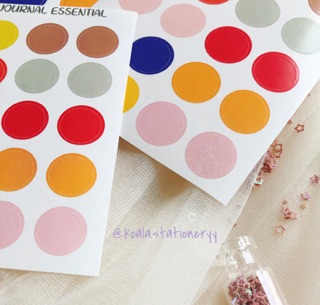 Bullet Journal Sticker - Combo 60 hình tròn basic