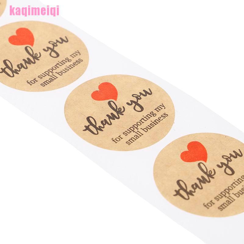 Cuộn 500 nhãn dán chữ Thank You sáng tạo dùng trang trí
