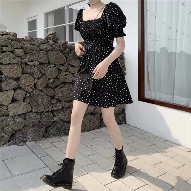 Đầm hoa mặc được 2 kiểu có bigsize