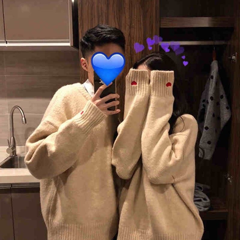 [ORDER] Áo len couple hình trái tim đáng yêu - Có ảnh thật