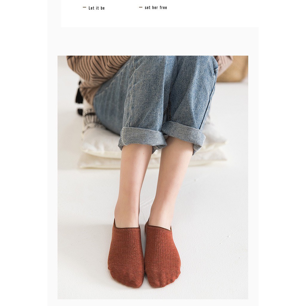 Tất gân ngắn cổ giấu tất TN124