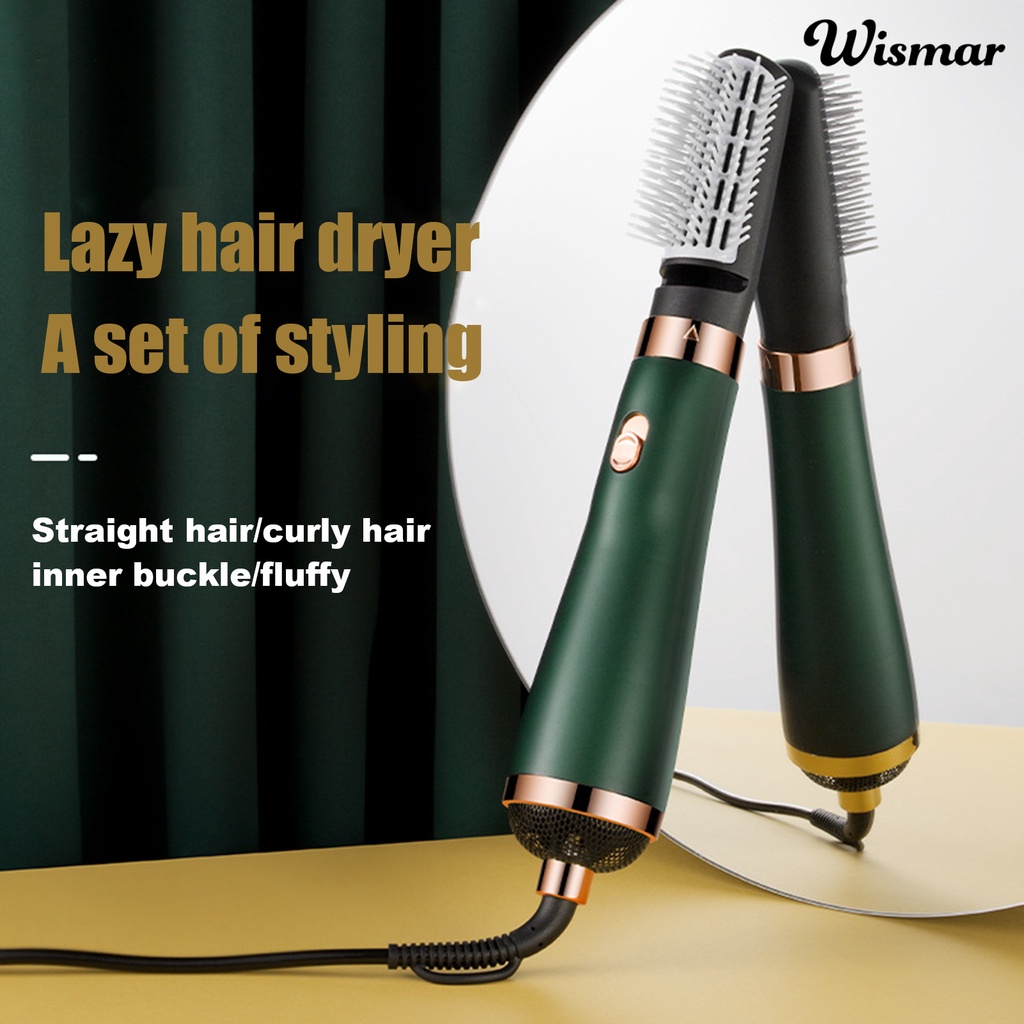 WIS Hair Dryer Brush 3 Gears Multifunctional Simple Operation Professional One Step Hair Hot Air Brushes for Home
