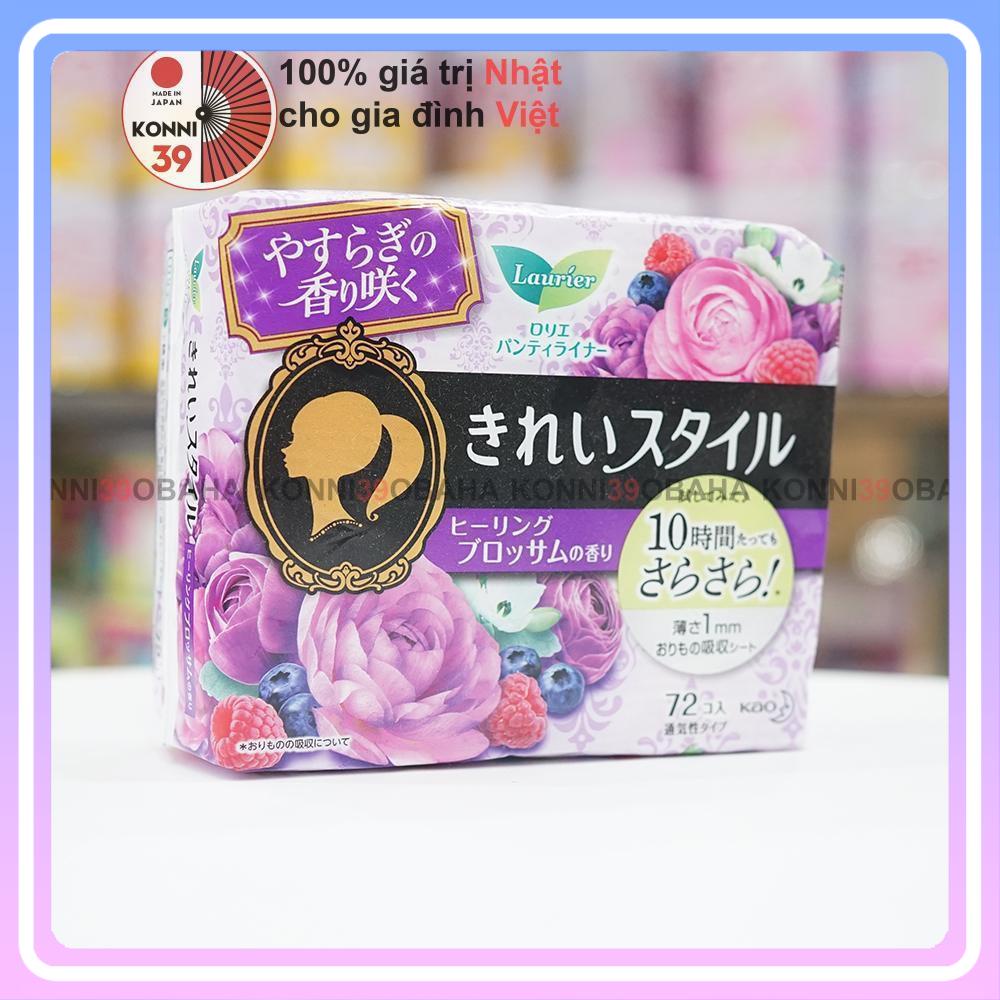 Băng vệ sinh hàng ngày Laurier 72 miếng,14cm,dày 1mm siêu mỏng, khô thoáng, thẩm hút siêu nhanh nhỏ gọn tiện lợi