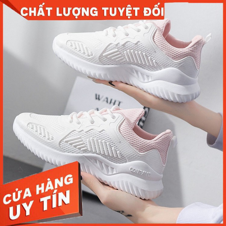 HÀNG NHẬP KHẨU -  Giày Thể Thao Nữ đế mềm vải lưới thoáng khí kết hợp tăng chiều cao - G17 - Hàng Nhập Khẩu