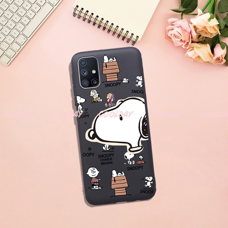 Ốp Iphone 11 Pro Max 11 11 Pro Xs max X 8plus 7plus 8 7 6plus 6splus Chó Snoopy và Shin in 3D 4 góc silicon bảo vệ cam