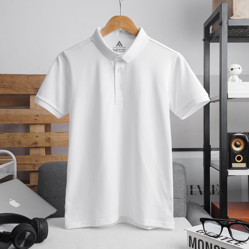 Áo Polo nam vải cá sấu tay ngắn co dãn nhiều màu sắc