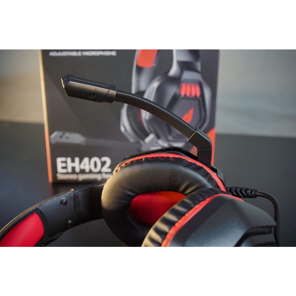Tai nghe chụp tai gaming có mic E-dra EH402 - Kết nối cổng USB - Âm thanh giả lập 7.1 - Có Led