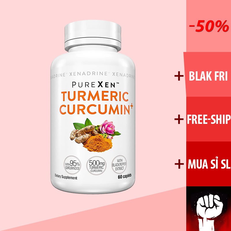 Xenadrine PureXen Turmeric Curcumin - Viên Uống Nghệ Cao Cấp (60 Viên) - Chính Hãng