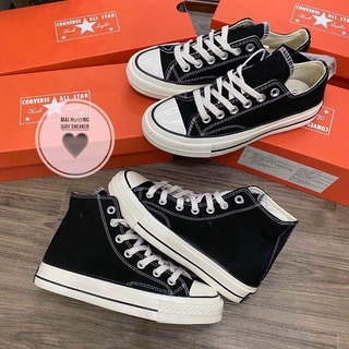 Giày thể thao nam nữ sneaker, giày Converse 1970 đen cổ cao,cv cổ thấp hàng 11 full bill full box