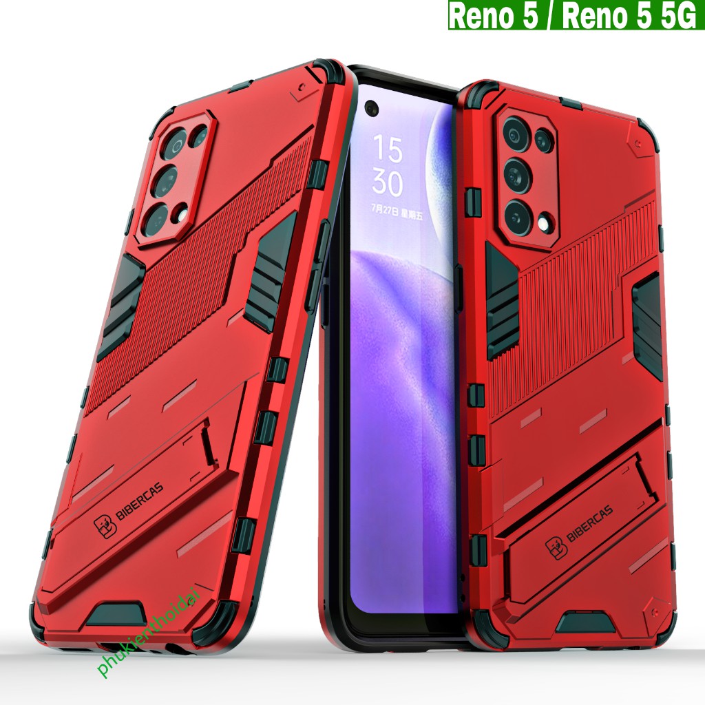 Ốp lưng Oppo Reno 5 / Reno 5 5G / Reno 6 5G / Reno 7 5G Iron Man Ver 2 chống sốc giá đỡ chân đế xem phim siêu bền