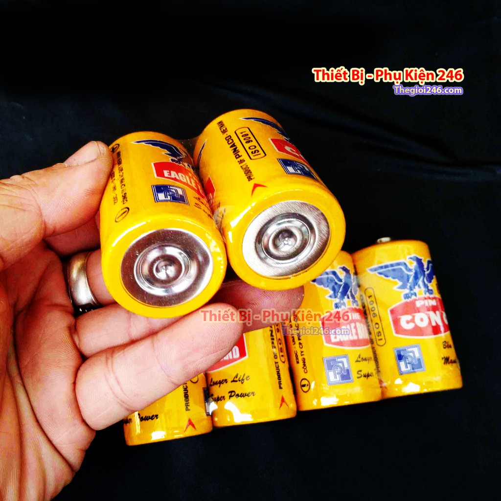 Pin đại con ó vàng 2 viên (chuyên dụng cho sản phẩm máy thổi oxi chạy pin)
