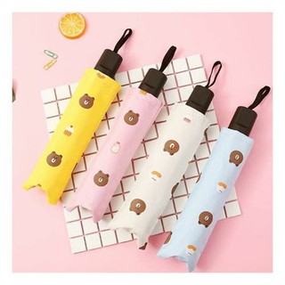 Ô - dù gấp gọn hình gấu brown