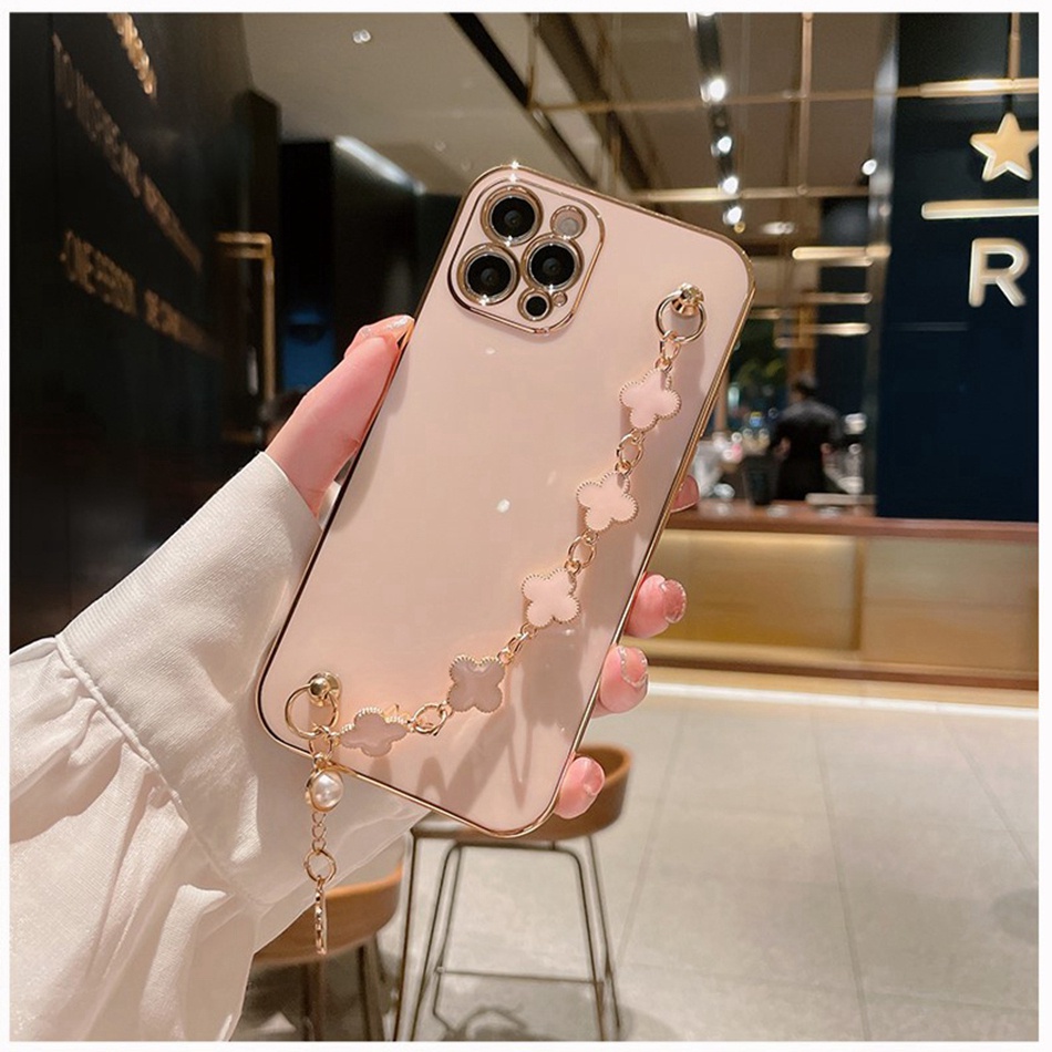 Ốp Điện Thoại Mạ Điện Hình Hoa Cho iPhone 11 12 13 Pro MAX Mini X XR XS MAX 6 6S 7 8 Plus SE 2020 2022