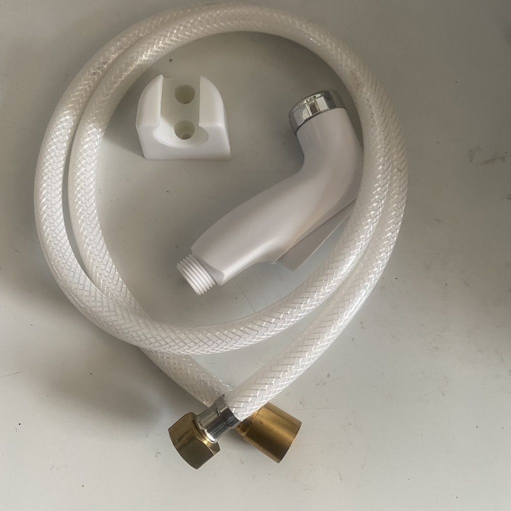 Vòi xịt vệ sinh nhựa -  dây đồng thau bền