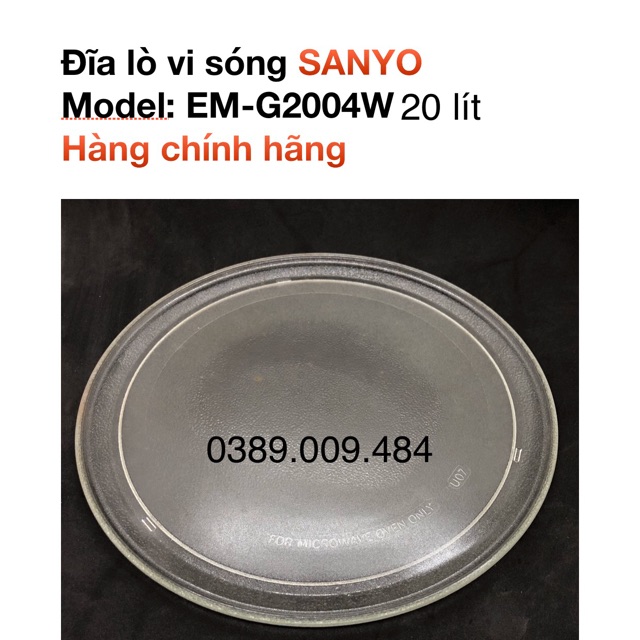 Đĩa lò vi sóng SANYO EM-G2004W -20 lít