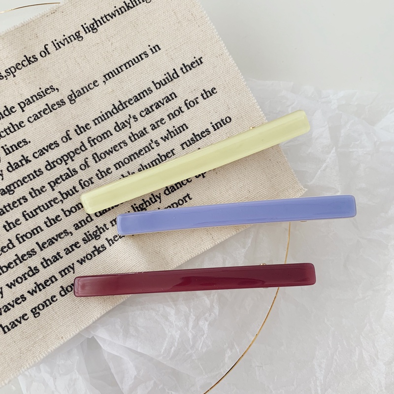 Kẹp Tóc Nhựa Acrylic Màu Kẹo Ngọt Phong Cách Hàn Quốc Dễ Thương