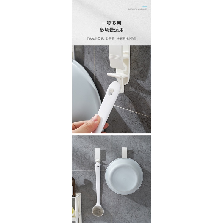 Móc dán treo chậu, bông tắm 002