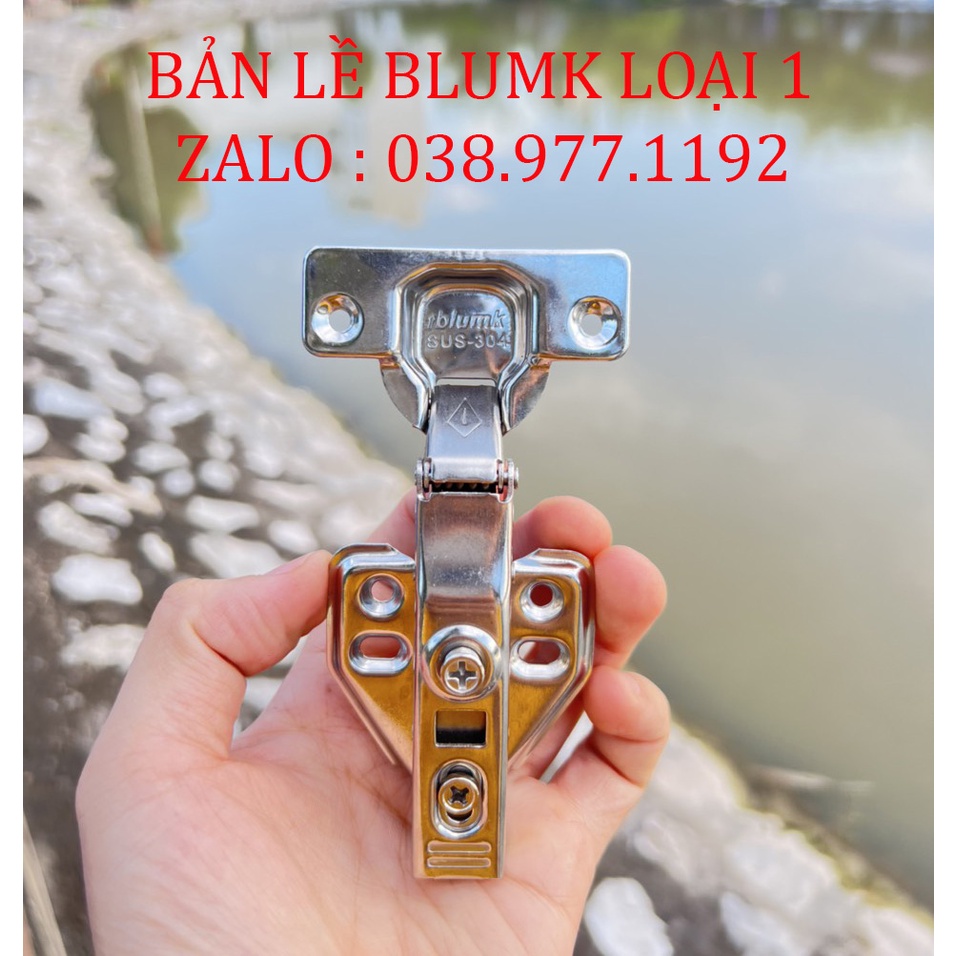 Bản lề inox giảm chấn blumk loại 1 cao cấp tháo lắp nhanh kèm vít