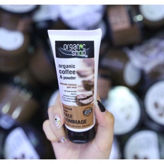 Tẩy da chết mặt Organic shop Organic coffee & powder