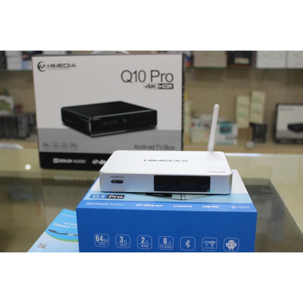 Đầu Android  Box TV Himedia 4K Q5 Pro Ram 2GB Bao hành chinh hãng den tháng 12/2022