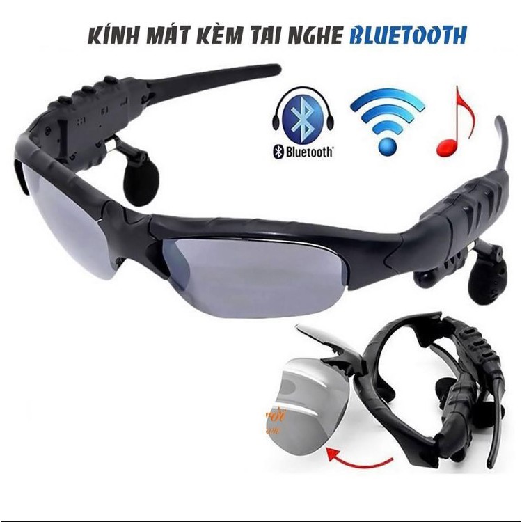 Mắt kính Bluetooth Sport - V4.1, Mắt kính thông minh kết nối blutooth với  điện thoại tiện lợi chống tia UV, khói bụi đi | Shopee Việt Nam
