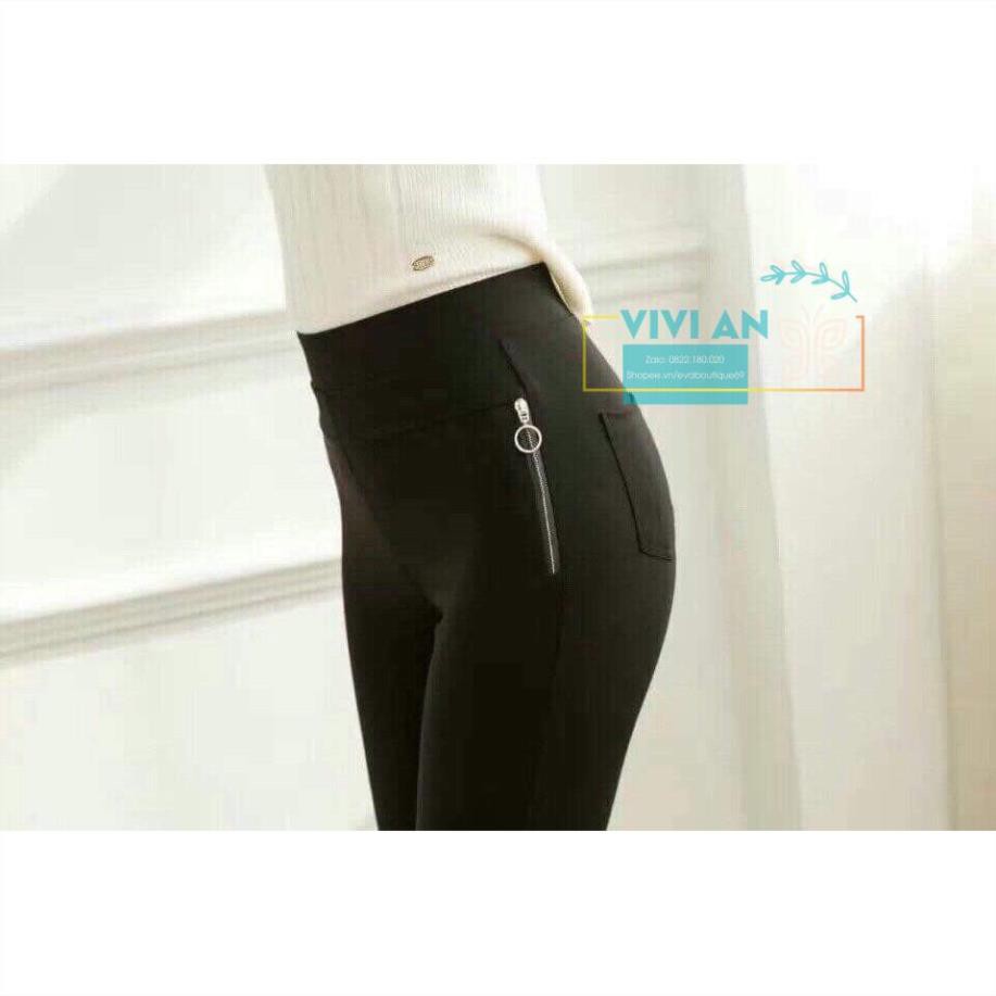 Quần Legging [Hàng Cao Cấp] Quần Umi khóa sườn cao cấp, chất dày dặn, không bai - không xù, hàng VNXK | BigBuy360 - bigbuy360.vn