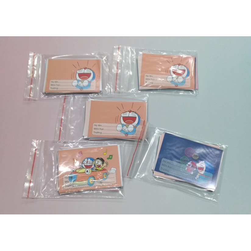 Nhãn vở doremon NV26 hoạt hình set 16 chiếc có keo dán sẵn