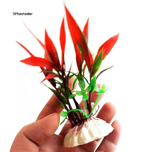 Cây giả bằng nhựa trang trí cho hồ cá