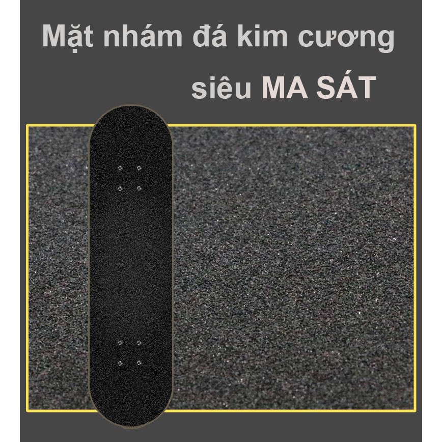 VÁN TRƯỢT THỂ THAO 7 LỚP GỖ PHONG ÉP MẶT NHÁM – VÁN TRƯỢT SKATEBOARD TIẾP SỨC ĐAM MÊ TLP96