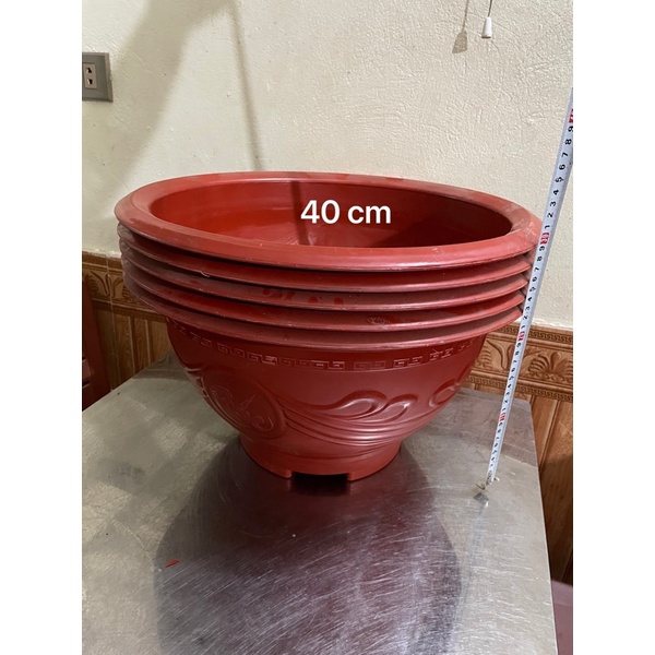 5 chậu nhựa t48 ko lỗ trồng hoa sen súng
