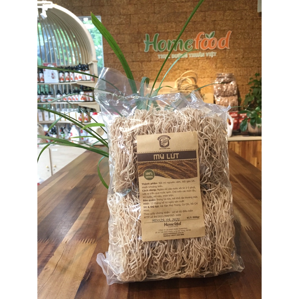MÌ LỨT HOMEFOOD 500g dùng trong các món lẩu, mì nước, mì xào, món trộn...- Date: 1/2024 - Shanti