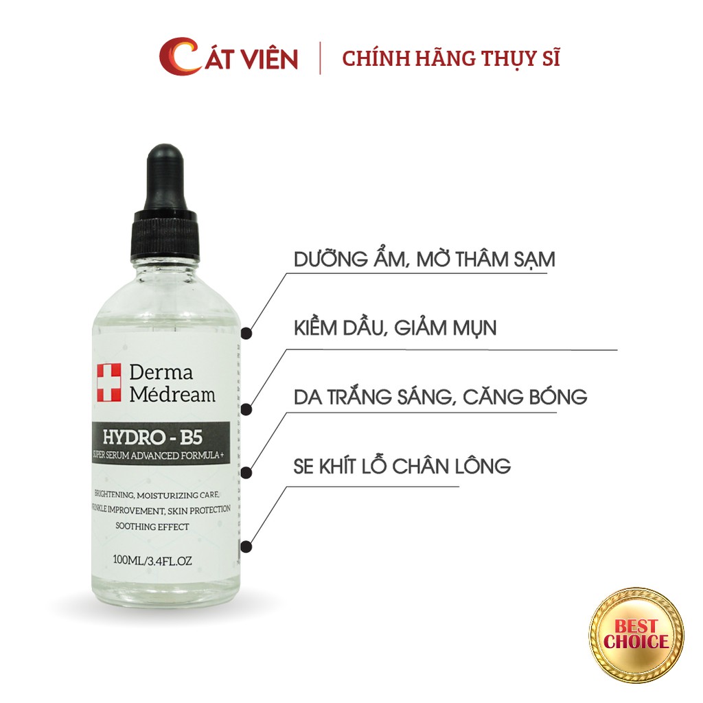 Serum dưỡng trắng HYDRO B5 Derma, dưỡng ẩm, kiềm dầu, se khít lỗ chân lông, cải thiện da mụn Me’dream 100ml | BigBuy360 - bigbuy360.vn