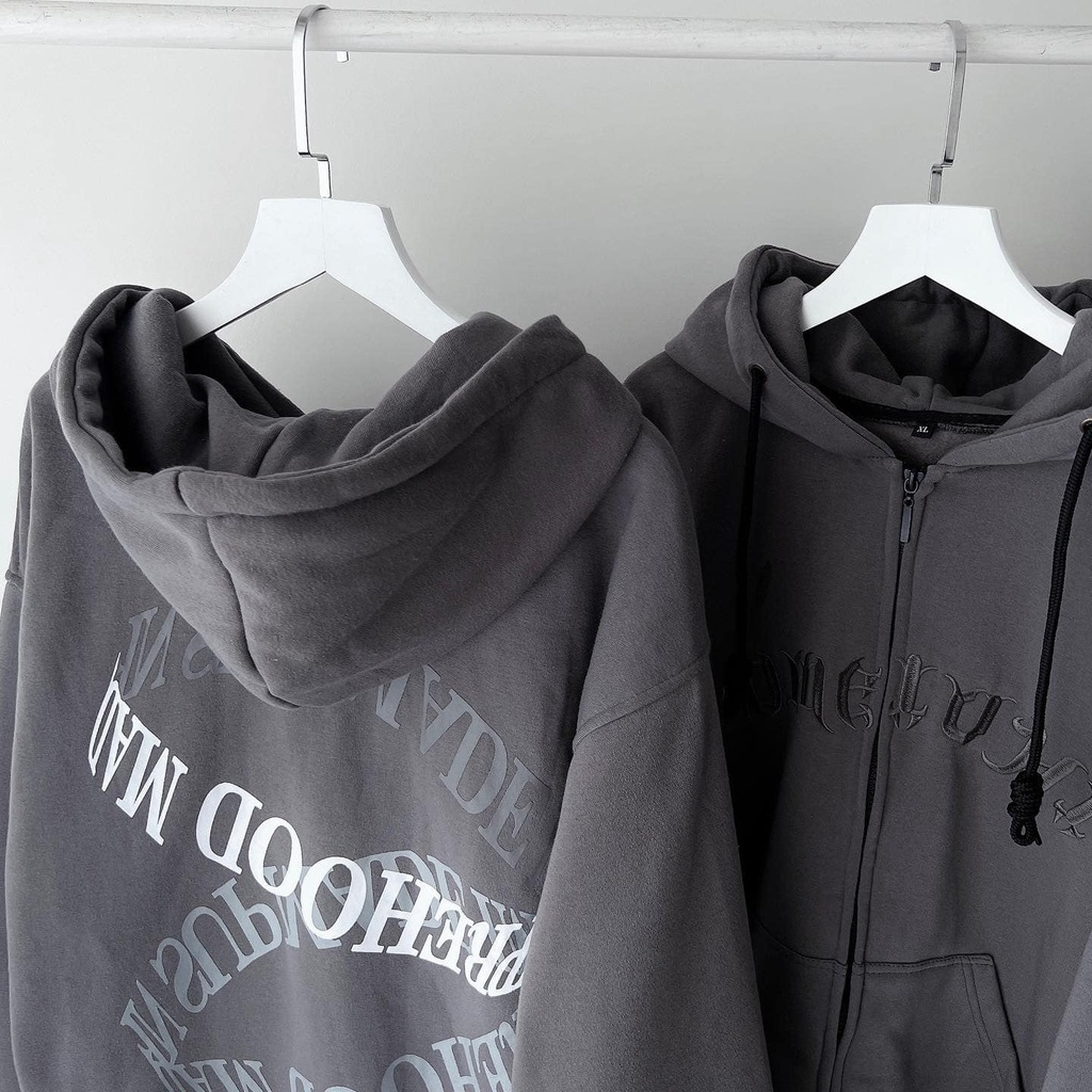 Áo khoác tay dài form rộng thêu chữ Tome  TanaziCloset