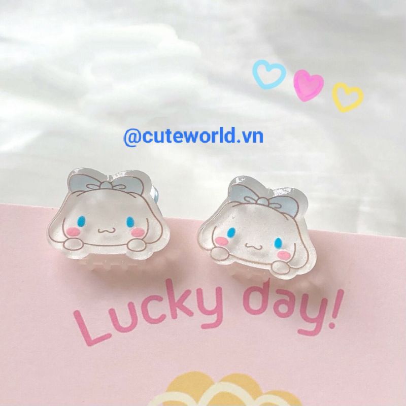 Kẹp Mini Cinnamoroll Melody Pudding Kuromi Kitty
