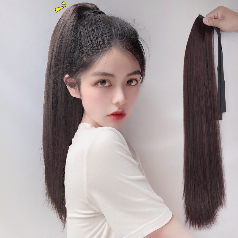 Tóc giả đuôi ngựa thẳng dài 45-85cm