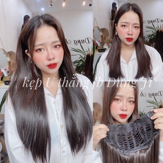 KU11 tóc giả kẹp u thẳng dài siêu đẹp 65cm