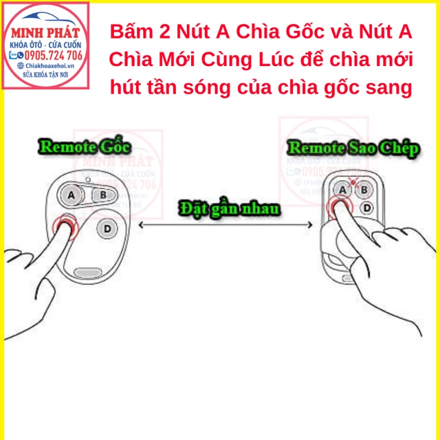 Điều Khiển Cửa Cuốn Học Lệnh 310mhz