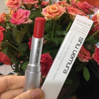 Son Shu  Uemura 570 đỏ cam chuẩn auth