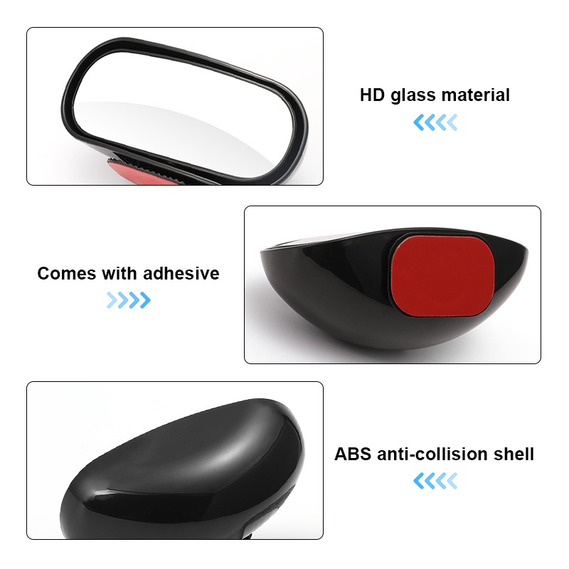 Gương chiếu hậu xóa điểm mù SEAMETAL 360 độ hỗ trợ chạy lùi dành cho xe hơi