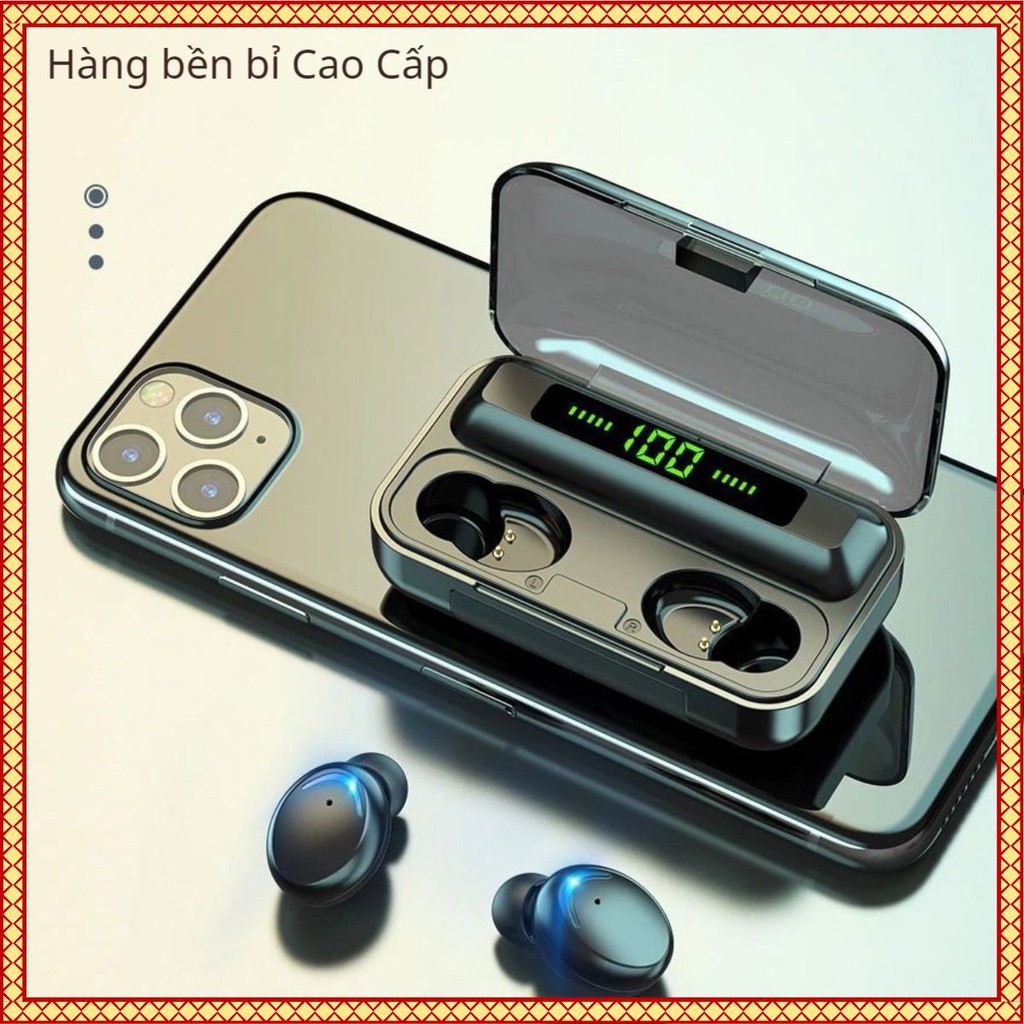 Tai Nghe Bluetooth Không Dây Nhét Tai 5.0 Amoi F9 Pro Nút Cảm Ứng Kiêm Sạc Pin Dự Phòng HK.Shop.69