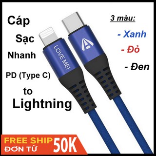 Cáp sạc nhanh pd cho iphone 18w – c79 - chính hãng lovemei