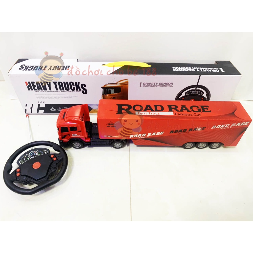 Đồ chơi mô hình xe ô tô container xe bus buýt điều khiển từ xa cảm biến chuyển động cho bé