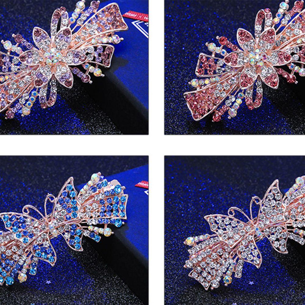 IVORY Kẹp TóC HìNh Bươm BướM ĐíNh Kim Cương Giả ThờI Trang Cho