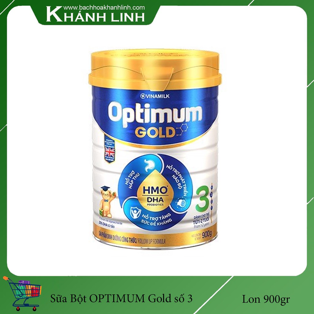 Sữa bột Optimum Gold 3 900g MẪU MỚI