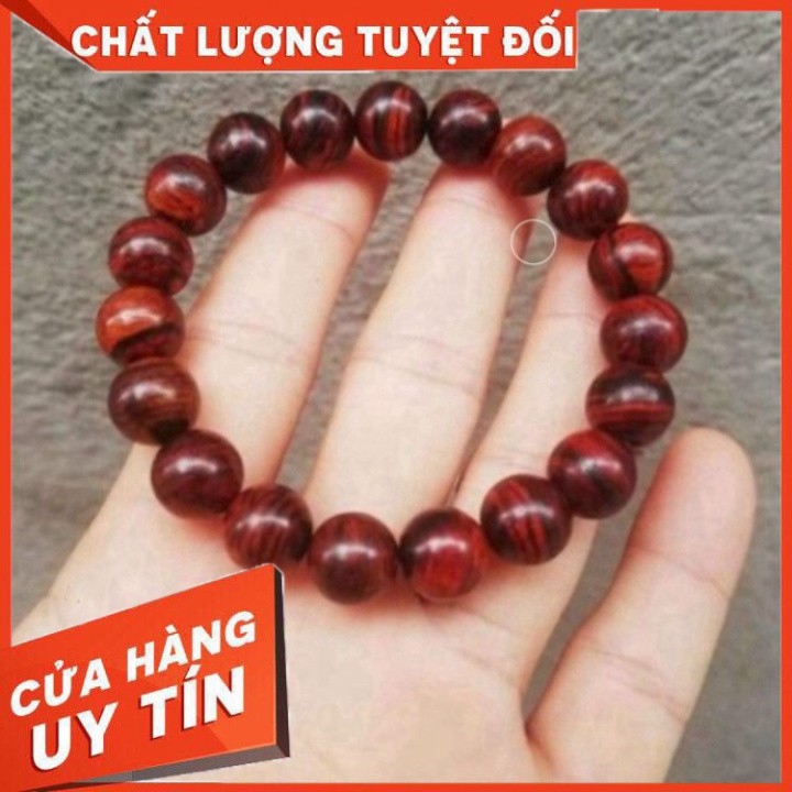 VONG TAY PHONG THỦY , VÒNG TAY GỖ SƯA ĐỎ 100% TỰ NHIÊN GIÚP GIA CHỦ PHÁT LỘC LÀM ĂN THUẬN LỢI [ Tặng hộp Gấm cao cấp ]