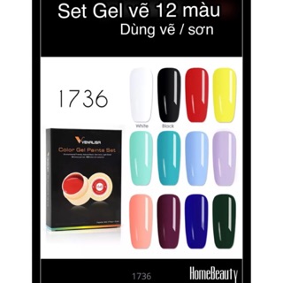 Set Gel Vẽ 12 màu (#1736)