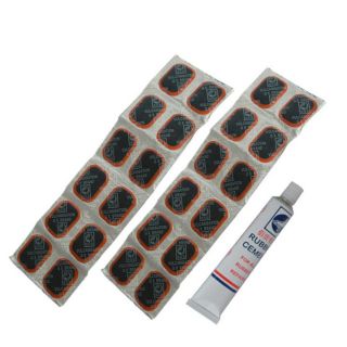 Miếng vá săm xe đạp- xe máy hộp 24 miếng cỡ L , có sẵn keo dán, tặng thêm miếng nhám chà săm