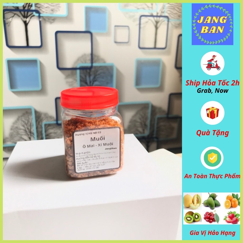 100gr Muối ÔMai, Xí Muội Thơm Ngon Hương Vị Hà Nội Cổ chấm hoa quả siêu ngon,JANGBAN Ăn Vặt HN